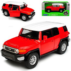 TOYOTA FJ CRUISER CZERWONY METALOWY SAMOCHÓD KOLEKCJONERSKI WELLY