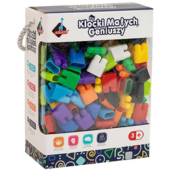 KLOCKI KONSTRUKCYJNE MAŁYCH GENIUSZY KOLOROWE CEGIEŁKI 260 ELEMENTÓW ASKATO