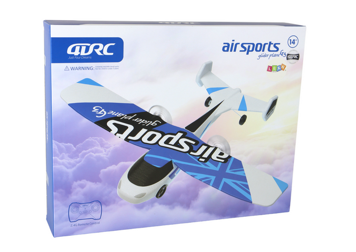 Samolot zdalnie sterowany na pilota r/c światła duży