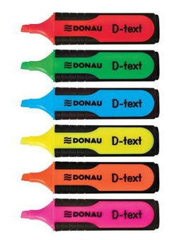 ZAKREŚLACZ MARKER DONAU D-TEXT FLUO CZERWONY