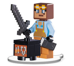 LEGO MINECRAFT PRZYGODY PŁATNERZA FIGURKA Z MIECZEM ZADANIA KOMIKSY ZAGADKI