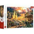 PUZZLE 6000 ŁAPIĄC SNY UKŁADANKA ZATOKA STATEK GÓRY ZACHÓD SŁOŃCA 65005