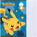 ZESZYT A5 KRATKA 16 KARTEK POKEMON PIKACHU SZKOLNY LAMINOWANY MAJEWSKI