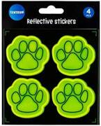 ZESTAW NAKLEJEK ODBLASKOWYCH PSIE ŁAPKI 4 SZT. 11x11CM CENTRUM
