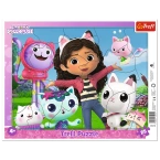 PUZZLE RAMKOWE 25 KOCI DOMEK GABI POZNAJ GABI UKŁADANKA 31415 TREFL