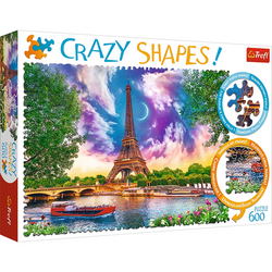 PUZZLE 600 ELEMENTÓW NIEBO NAD PARYŻEM CRAZY SHAPES 11115 - TREFL