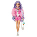 LALKA BARBIE EXTRA TOREBKA + PIESEK BULDOG GFX08