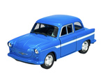 TRABANT P50/P60 NIEBIESKI METALOWY SAMOCHODZIK MODEL Z EPOKI PRL WELLY 1:34