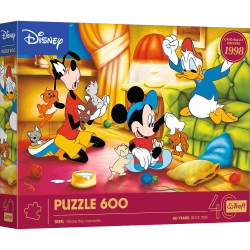 PUZZLE 600 EL. 40 LECIE TREFL MYSZKA MIKI I PRZYJACIELE UKŁADANKA 37601