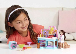 BARBIE CHELSEA LALKA WETERYNARZ GABINET PIESKI FIGURKI LEGOWISKO DRAPAK