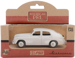 SAMOCHÓD WARSZAWA M-20 KOLEKCJA PRL MODEL METALOWY 1:43 DAFFI BIAŁA