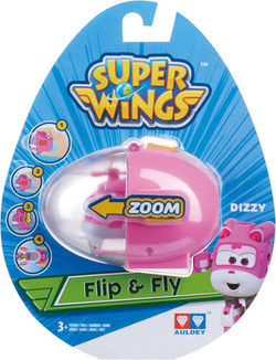 SUPER WINGS FLIP & FLY DIZZY LATAJĄCA FIGURKA WYRZUTNIA KAPSUŁA