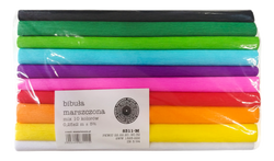 BIBUŁA MARSZCZONA 25x200CM DEKORACYJNA SZKOLNA 10 KOLORÓW ZIEMIA OBIECANA