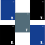 ZESZYT SZKOLNY A4 96 KARTEK KRATKA 70g ONE COLOR INTERDRUK - 5 sztuk