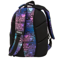 PLECAK SZKOLNY DERFORM BACKUP X18 2w1 PIÓRNIK DANCE HEARTS NEON SERDUSZKA