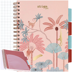 KOŁOZESZYT B5 ZESZYT NA SPIRALI W KRATKĘ 100K 80g STRIGO PADS AFRYKA BEŻOWY