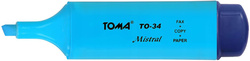 ZAKREŚLACZ BIUROWY SZKOLNY TOMA MISTRAL NIEBIESKI NEONOWY