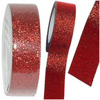 TAŚMA SAMOPRZYLEPNA DEKORACYJNA BROKATOWA 5m ASTRA CZERWONA