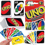 UNO GRA KARCIANA TOWARZYSKA 112 KARTY DO GRY TALIA CLASSIC CLIPSTRIP MATTEL