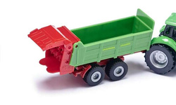 TRAKTOR DEUTZ Z ROZRZUTNIKIEM PRZYCZEPA KOLEKCJONERSKI - 1673 SIKU