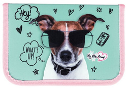 PIÓRNIK DWUKLAPKOWY BEZ WYPOSAŻENIA MY LITTLE FRIEND PIES PIESEK