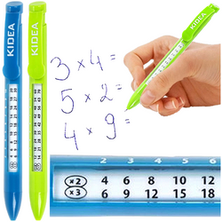 DŁUGOPIS NIEBIESKI AUTOMATYCZNY Z TABLICZKĄ MNOŻENIA ŚCIĄGA KIDEA - 2 szt.