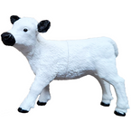 SCHLEICH BIAŁE CIELĘ FIGURKA KOLEKCJONERSKA RĘCZNIE MALOWANA FARMA ZWIERZĘ