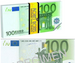 NOTES KLEJONY KARTECZKI BANKNOT 100 EURO 70 KARTEK KRATKA PANTA PLAST