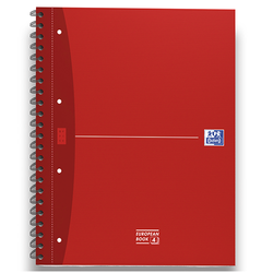 KOŁONOTATNIK ZESZYT A4+ 120 KARTEK W KRATKĘ NA SPIRALI EUROPEAN 90g OXFORD