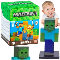 MINECRAFT TOPPEEZ FIGURKA NIESPODZIANKA KOLEKCJONERSKA NA PODSTAWCE MOJANG