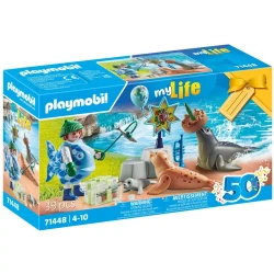 PLAYMOBIL KARMIENIE ZWIERZĄT FOKI FIGURKI AKCESORIA MY LIFE 39 EL.