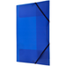 TECZKA NA DOKUMENTY Z GUMKĄ NAROŻNĄ A4 PLASTIKOWA NIEBIESKA TETIS