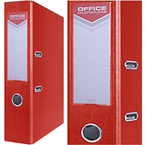SEGREGATOR A4/75mm OFFICE PRODUCTS Z DŹWIGNIĄ PP CZERWONY