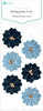 KWIATY PRZESTRZENNE JEANS 6 SZT MARINE CRAFT