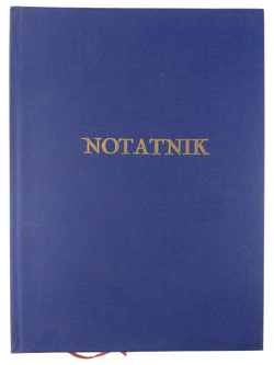 NOTATNIK NOTES ZESZYT 300x215mm GŁADKI RETRO PRL 83R. SPÓŁDZIELNIA WARTA