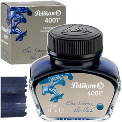 ATRAMENT DO PIÓRA 30ml PELIKAN 4001 W BUTELCE GRANATOWY NIEBIESKO-CZARNY