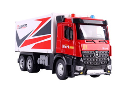 CIĘŻARÓWKA TRANSPORTOWA METALOWA TIR OTWIERANA NACZEPA ŚWIATŁO DŹWIĘK