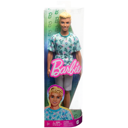 BARBIE KEN LALKA CHŁOPAK BLONDYN MODNY T-SHIRT FASHIONISTAS MATTEL