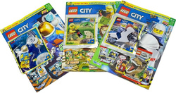 LEGO CITY XXL SPASS NR.1 GAZETKI 3 MAGAZYNY 3 DODATKI DO ZBUDOWANIA KLOCKI