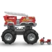 HOT WHEELS MONSTER TRUCKS WÓZ STRAŻACKI QUAD FIGURKI KLOCKI 284 EL. MATTEL