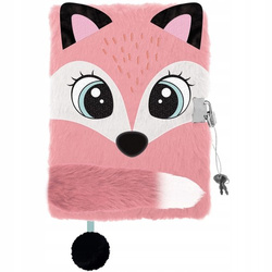 FUTRZANY PAMIĘTNIK Z KŁÓDKĄ A5 96K WŁOCHACZ LISEK