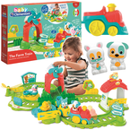 KLOCKI KONSTRUKCYJNE POCIĄG FARMERA CIUCHCIA JEŹDZI ZWIERZĄTKA CLEMENTONI