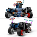 LEGO MARVEL CZARNA WDOWA I KAPITAN AMERYKA NA MOTOCYKLACH 76260