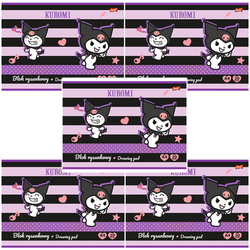 BLOK RYSUNKOWY A4 BIAŁY 20K KRÓLIK KUROMI SZKOLNY ST. MAJEWSKI - 5 sztuk