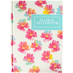 ZESZYT A5 W KRATKĘ KRESKA BRULION 400 kartek W TWARDEJ OPRAWIE KWIATY FLORA