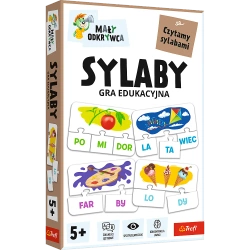 GRA EDUKACYJNA DLA DZIECI SYLABY MAŁY ODKRYWCA UKŁADANKA TREFL 02813