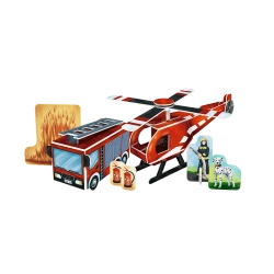 KLOCKI BRICK TRICK BUDUJ Z CEGŁY REMIZA STRAŻACKA STRAŻ POŻARNA 190EL TREFL