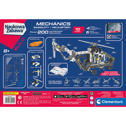 KLOCKI KONSTRUKCYJNE SAMOLOTY I HELIKOPTERY 10 MODELI 200 EL. CLEMENTONI