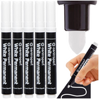 MARKER PISAK FLAMASTER PERMANENTY OKRĄGŁY 2.5mm BIAŁY CENTROPEN - 5 szt.