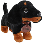 PIESEK JAMNIK CZARNY MASKOTKA PLUSZAK PRZYTULANKA MIĘKKI MIŁY W DOTYKU